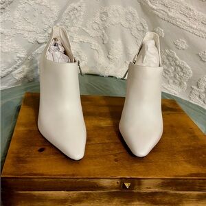 Michael Kors White Ankle Boots